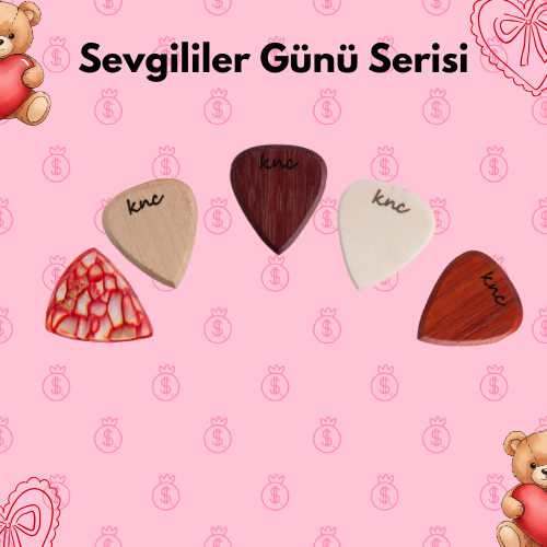 Sevgililer Günü Özel: El Yapımı Butik Gitar Penası Hediye Seti