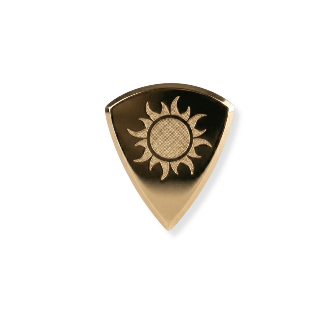 Knc Picks Premium Pirinç Gitar Penası – Parlak Yüzey