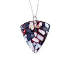 Rainbow Galalith Gitar Pena Gümüş Zincir - Knc Picks