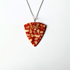 Kırmızı Galalith Pena Kolye - Knc Picks