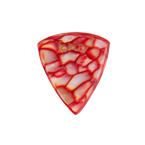 Süt kazeininden üretilen doğal kırmızı galalith (süt taşı) malzeme, el yapımı sert ve dayanıklı Knc Picks pena.