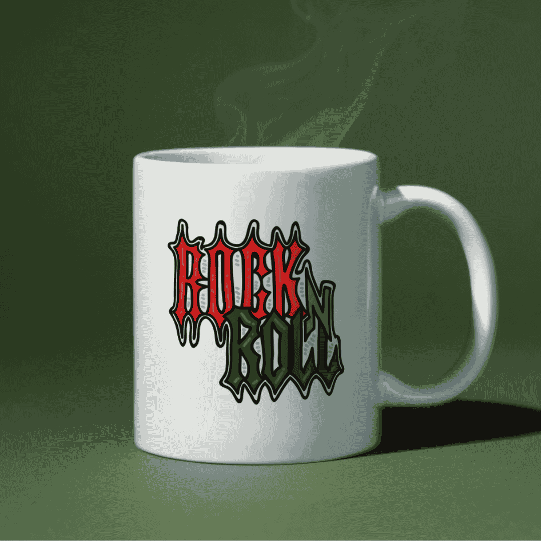 Rock'n Roll Kupa Bardak - Kişiye Özel Bardak - Knc Picks